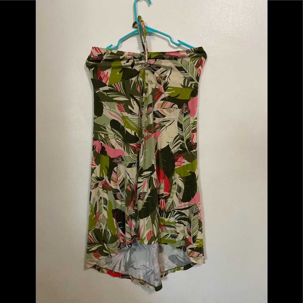 Patagonia Floral Halter Summer Dress Size S Organic Cotton Blend